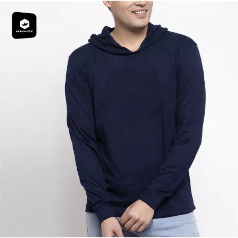 Hoodie Kupluk Lengan panjang POLOS / kaos hoodie pria Distro Ori / kaos hoodie pria lengan Panjang /