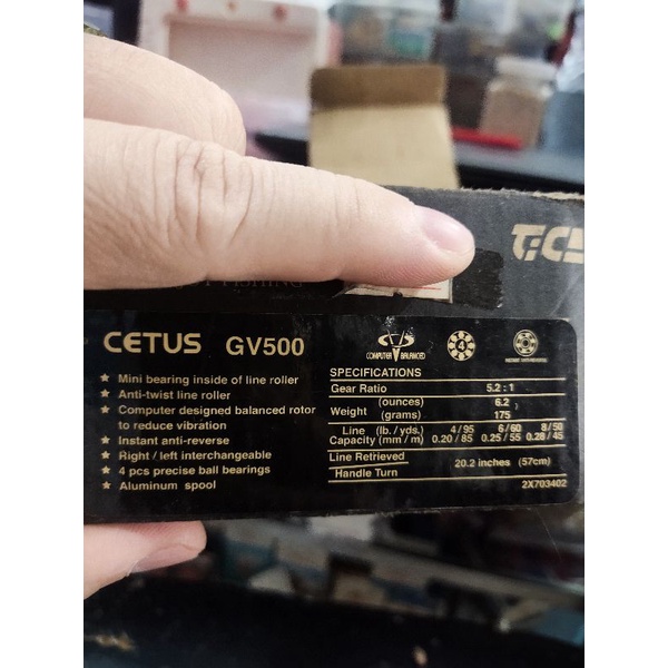 Reel  tica cetus ukuran 500 type gv 500
