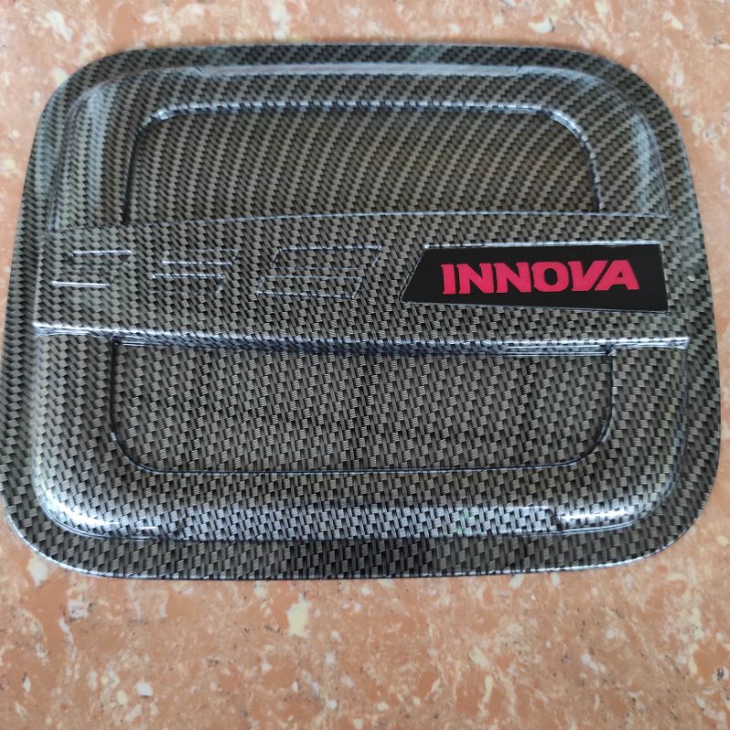 paket outer mangkok + handle pintu + tutup bensin toyota inova innova 2004 sampai 2015 carbon tempel 2014 2013 2012 2011 2010 2009 2008 2007 2006 2005