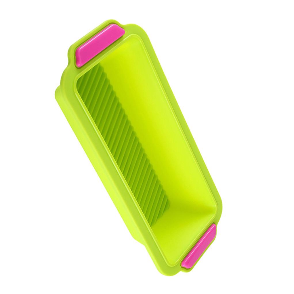 Cetakan Kue Silikon Persegi Panjang Non Stick Roti Loaf Pan Baking Tray Mould Kitchen Bakeware