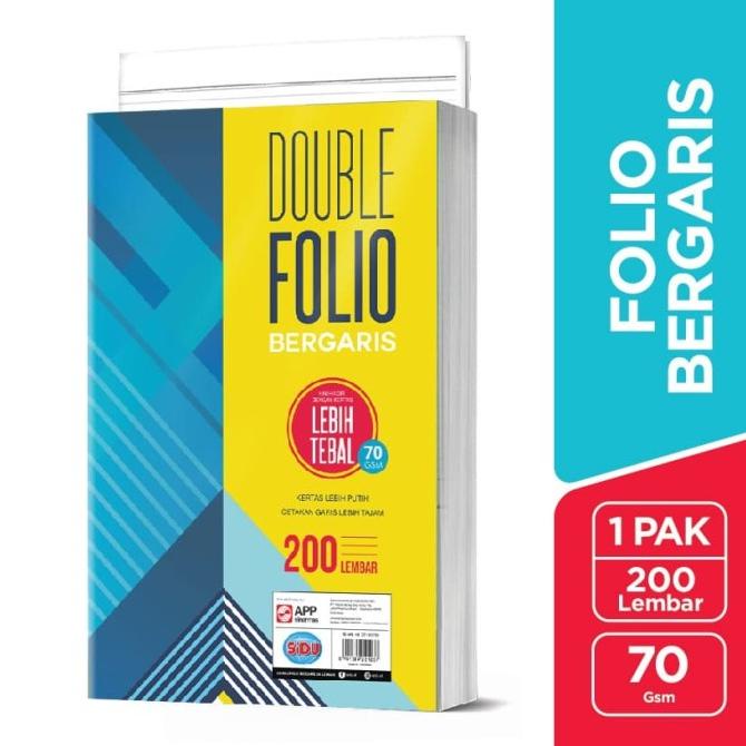 

HOT PROMO SiDU Double Folio Bergaris 200 lembar 70 GSM