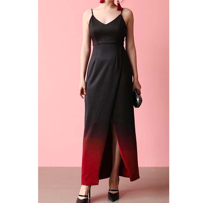RCO 9410 Ombre Slip Dress | Baju Wanita Korean Style Long Dress