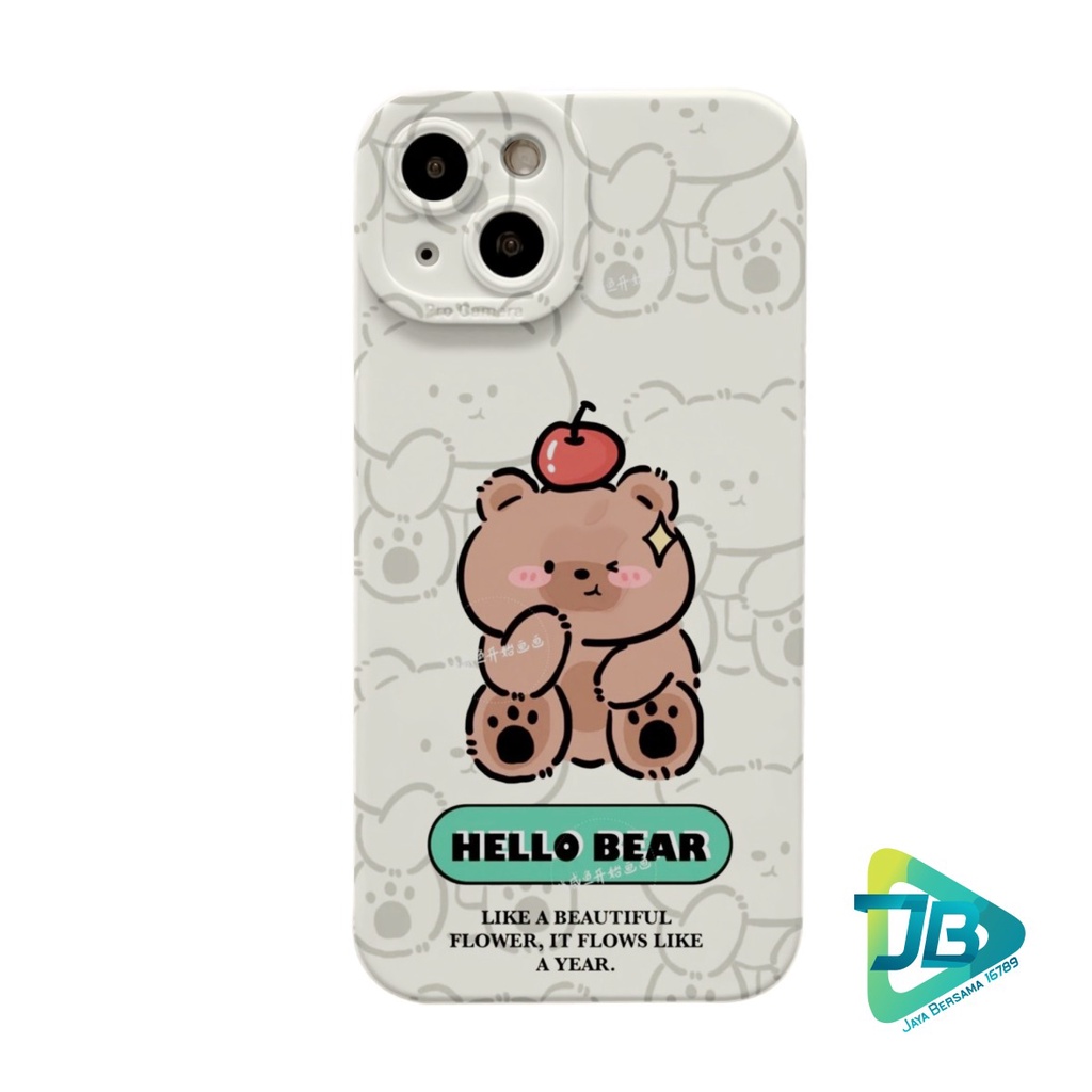 CUSTOM CASE SOFTCASE SILIKON PROCAMERA BEAR CUSTOM OPPO REALME VIVO XIAOMI SAMSUNG INFINIX IPHONE FOR ALL TYPE JB6246