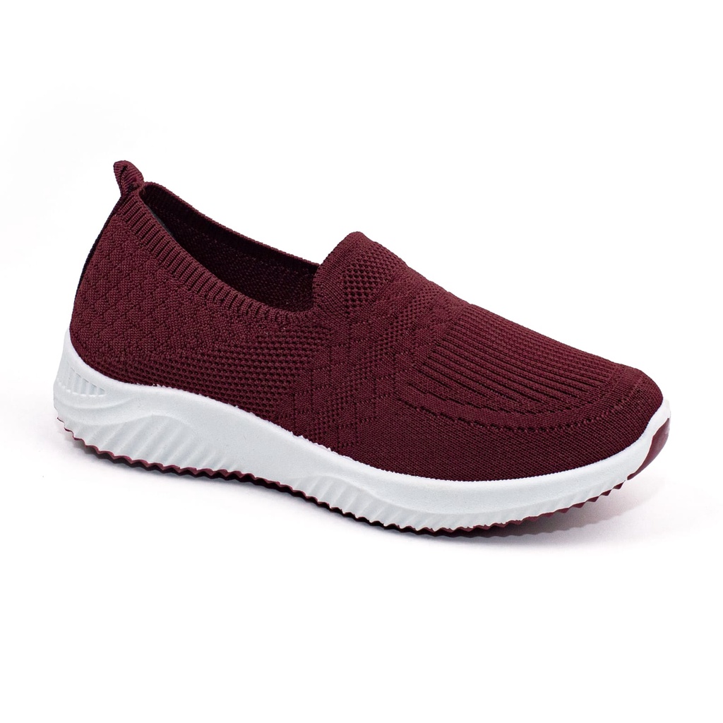 Sepatu Wanita Sneakers Wanita Import Rajut Cewek Sport Shoes Kasual Fashion Wanita Model Slip On K8121