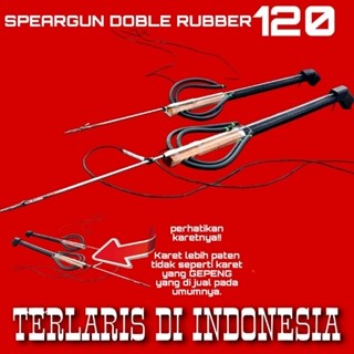 Speargun Ikan Doble Karet 80cm dan 120cm -TERLARIS