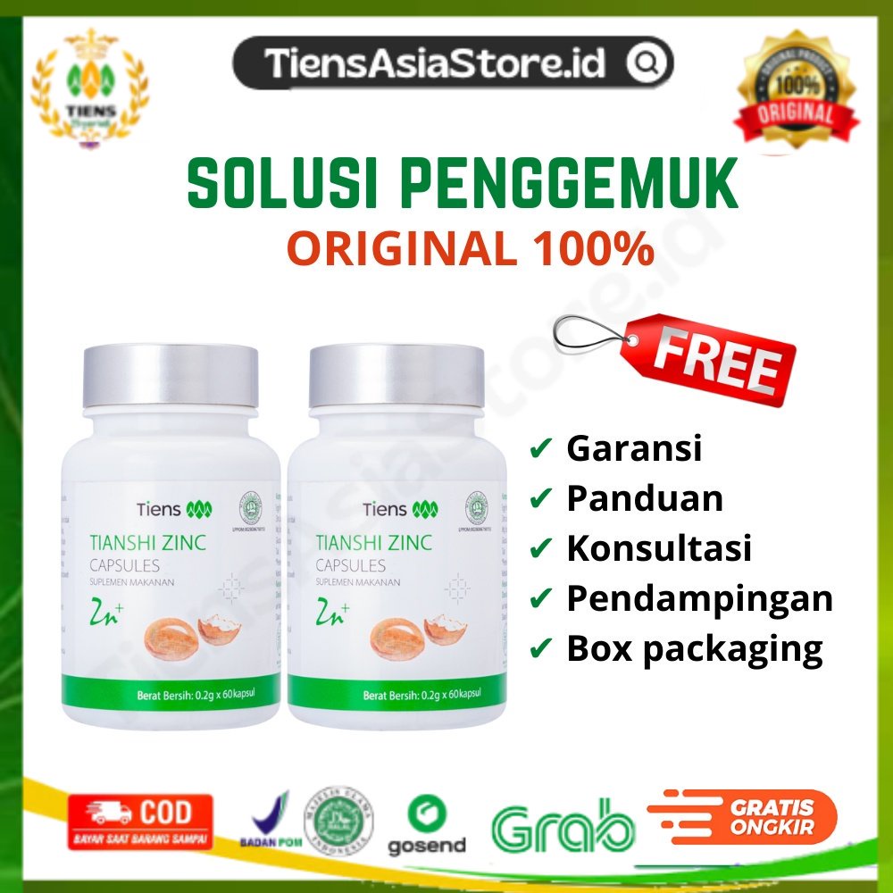 TIENS TIANSHI ZINC ZINK PENGGEMUK BADAN UNTUK ANAK DEWASA BAYI VITAMIN PENAMBAH BERAT BADAN TAMBAH G