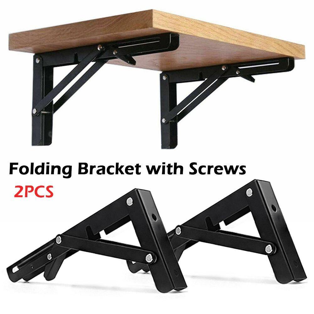 Preva 2PCS Bracket Lipat Dinding Tempel Campervan Cold Rolled Steel Laminate Bracket