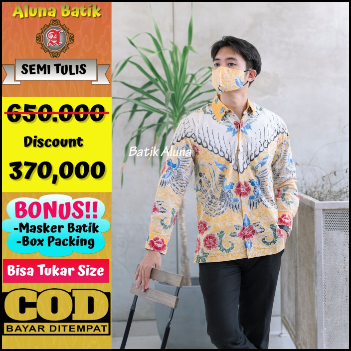 Batik Sultan Ori Premium Semi Tulis Bahan Katun Primisma Pabrik Batik Aluna PTS 008