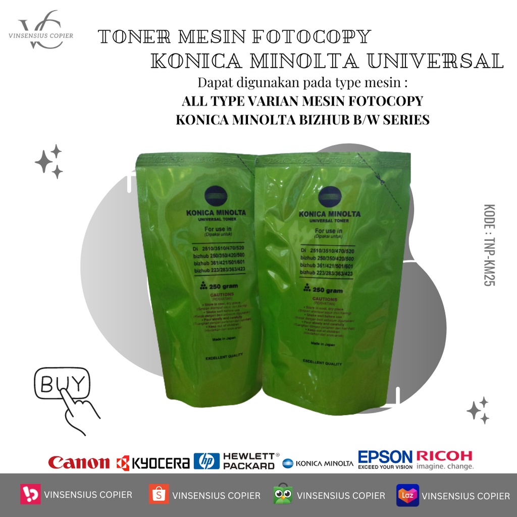 Toner Mesin Fotocopy Konica Minolta Bizhub Universal