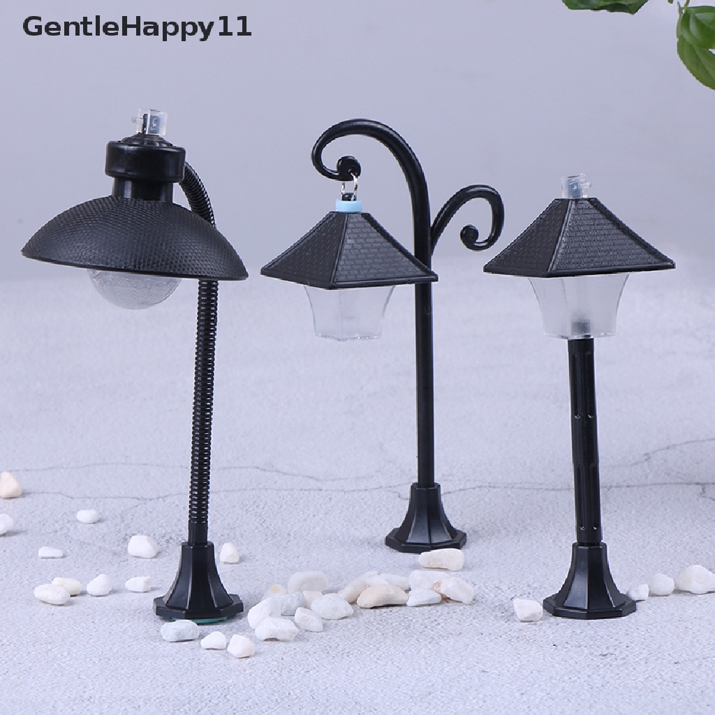 Gentlehappy 1pc Lampu Jalan Kerajinan Patung Ornamen Taman Miniatur Peri Dekorasi Taman id