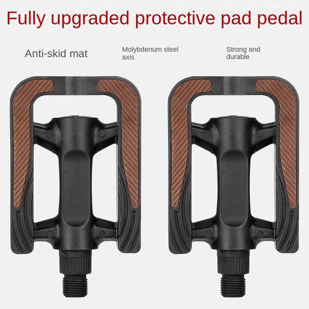 Lanfy Pedal Sepeda Universal 14mm Gunung Jalan Berdiri Non-Slip Sepeda Bagian Aksesoris Sepeda Anti-Slip Pedal Lebar