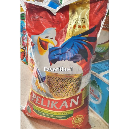 

Beras PELIKAN Punel Kristal Kepala Premium 25 kg.Ojol Only