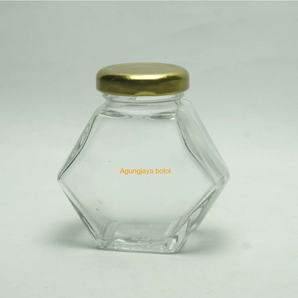 Jar Kaca 100 ml Segilima / Jar Kaca / Toples Kaca / Jar Madu