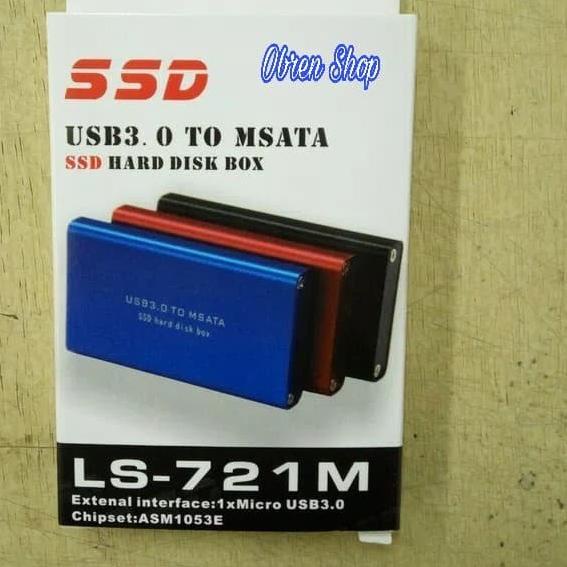 Casing SSD MSATA USB 3.0 / Case Enclosure MSATA SSD