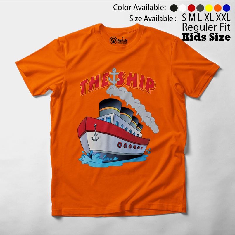 Baju Kaos Atasan Anak Laki - Laki Agatchi Motif The Ship