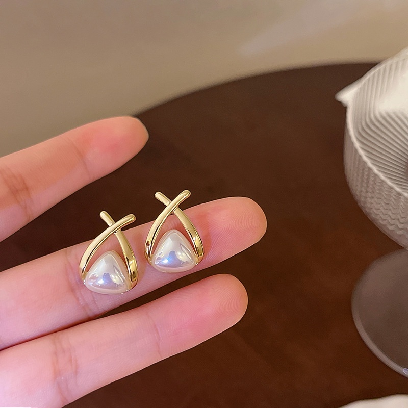 Anting Tusuk Gantung Desain Geometrisalib Gaya Koreasimpleunik Untuk Wanita