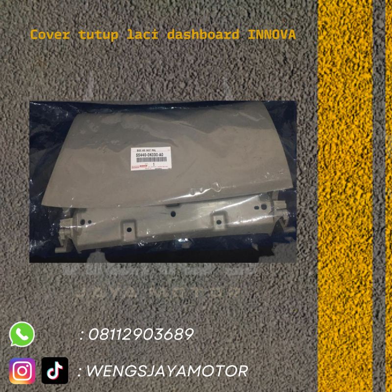 COVER TUTUP LACI DASHBOARD INNOVA 55440-0K030-A0.