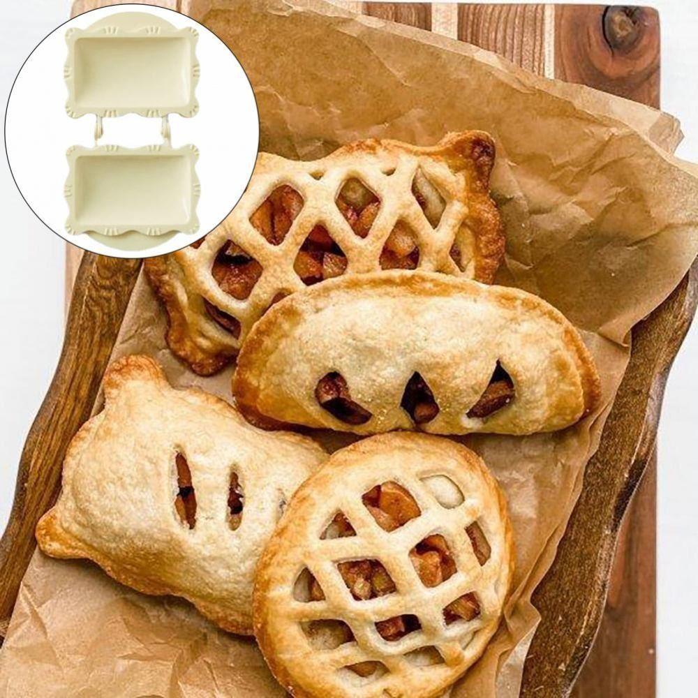 [Elegan] Kit Cetakan Pie Tangan Natal Halloween Biskuit Dapur Bakery Mudah Digunakan Dessert Mold