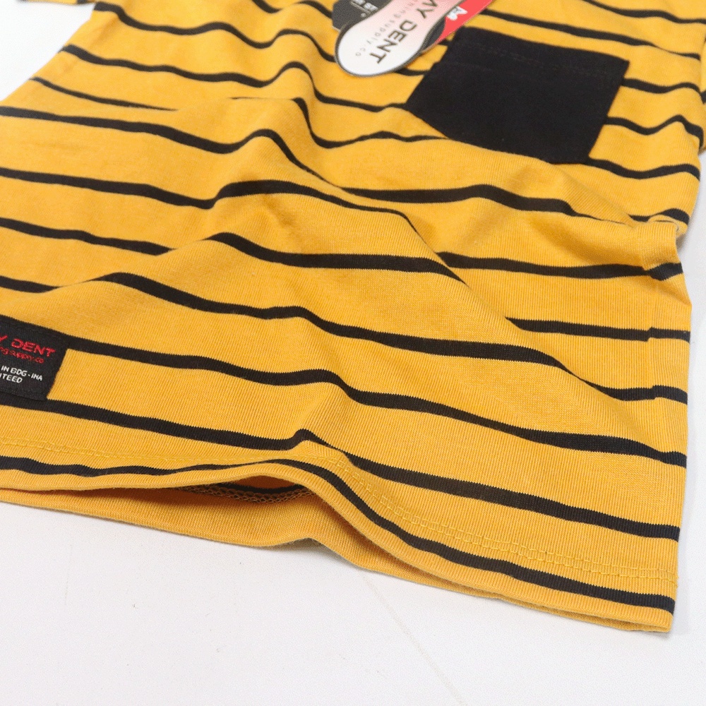 Mydent Kaos Anak Laki Laki Distro Motif Salur Stripe Umur 1-7 Tahun Colour