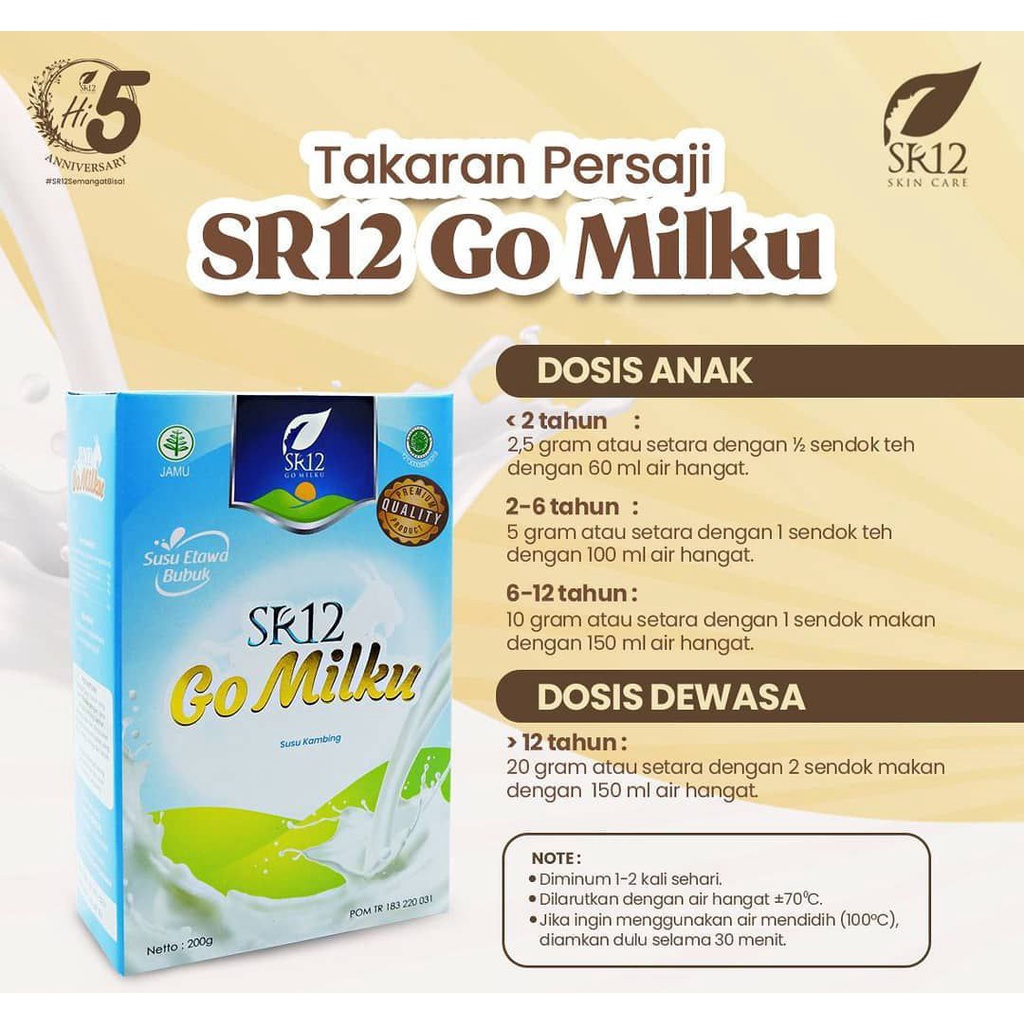 Susu kambing etawa/Go milkku SR12/susu kesehatan dan penggemuk badan