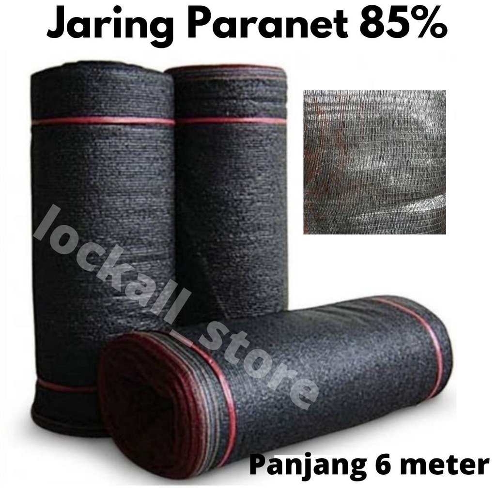 Jaring Paranet Paranit Penahan Panas 85% Lebar 3 Meter Panjang 6 Meter