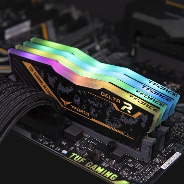 TEAMGROUP Memory DDR4 Delta TUF Gaming RGB LED 2x8GB 3600Mhz