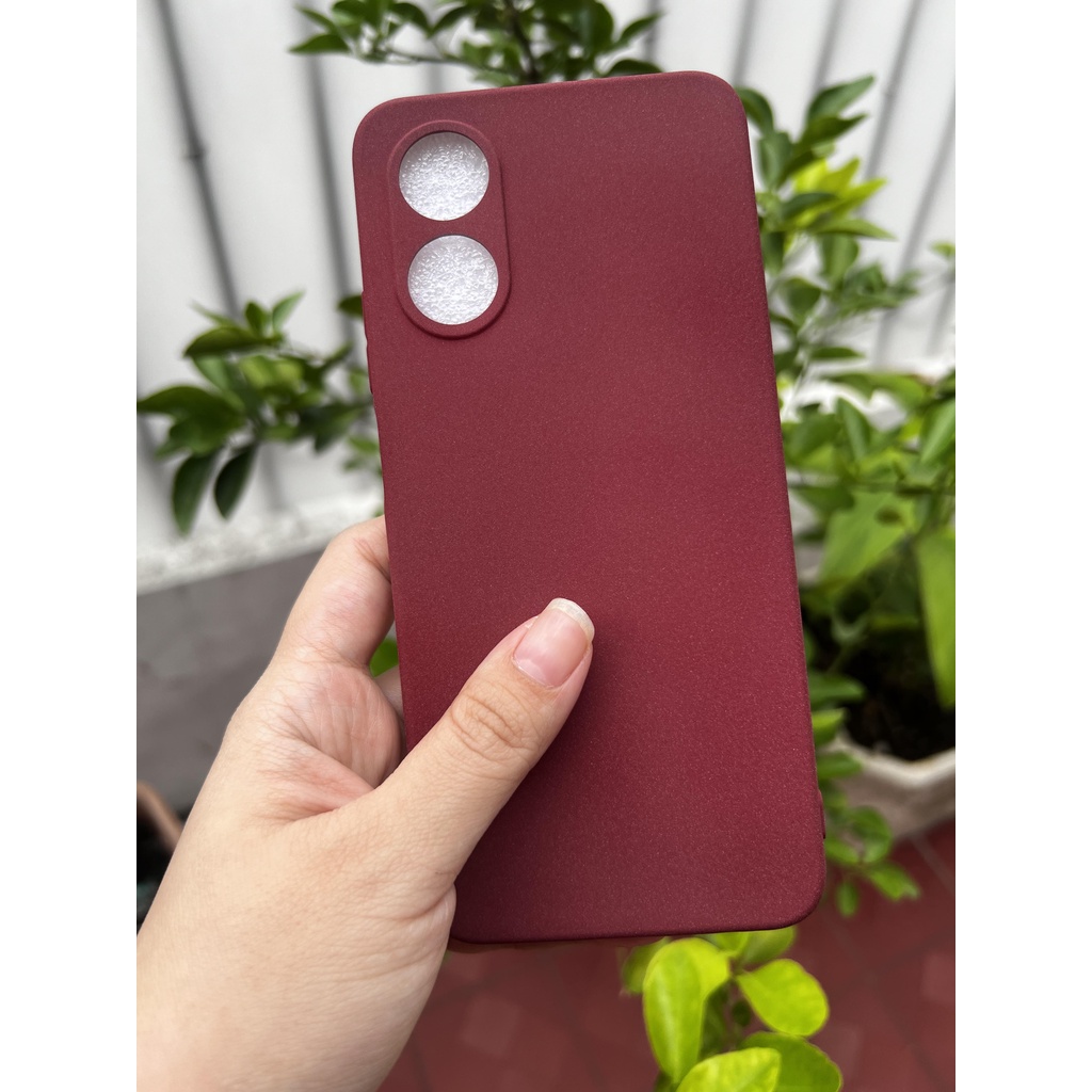 Soft Case Oppo A17 Oppo A17k Slim Matte Silicon Sandstone