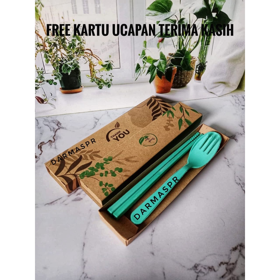 Isi 100 Pcs Souvenir Pernikahan Sendok Set Lokal Kemas Full Box rustic Murah Bermanfaat