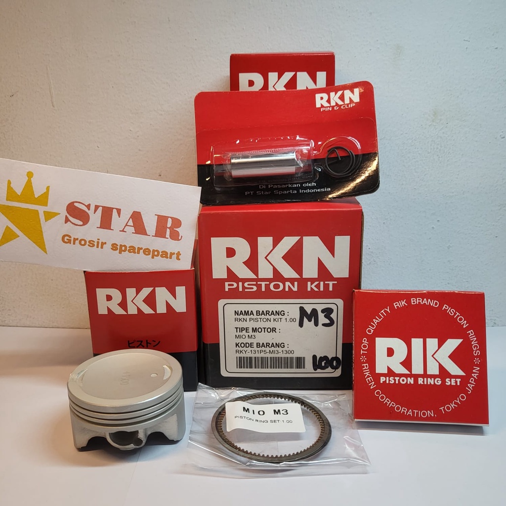 PISTON KIT MIO M3 2PH XRIDE 125 MIO SOUL GT 125 RIK RKN RIKEN