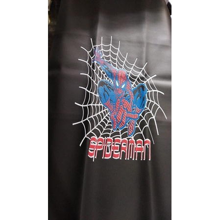 LAPIS JOK KULIT JOK MOTOR LAPIS SADEL MOTIF SPIDERMAN LEMBARAN