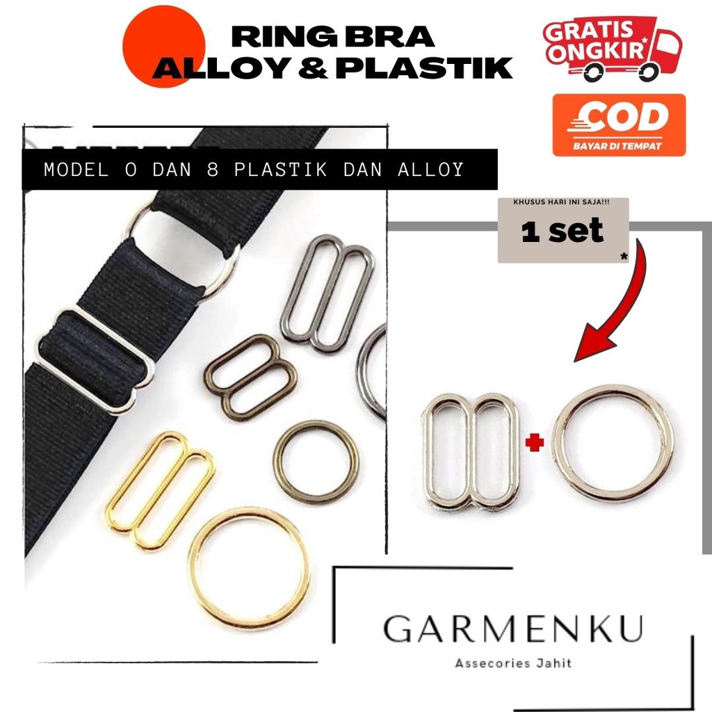 Buckle  adjuster belt / Ring Pengait Bra