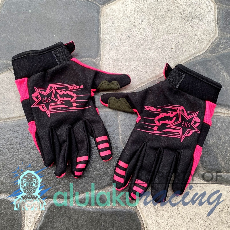 Sarung Tangan Anak-Anak Trail Motocross Usia 8 sampai 15 Tahun Premium Quality - Pink