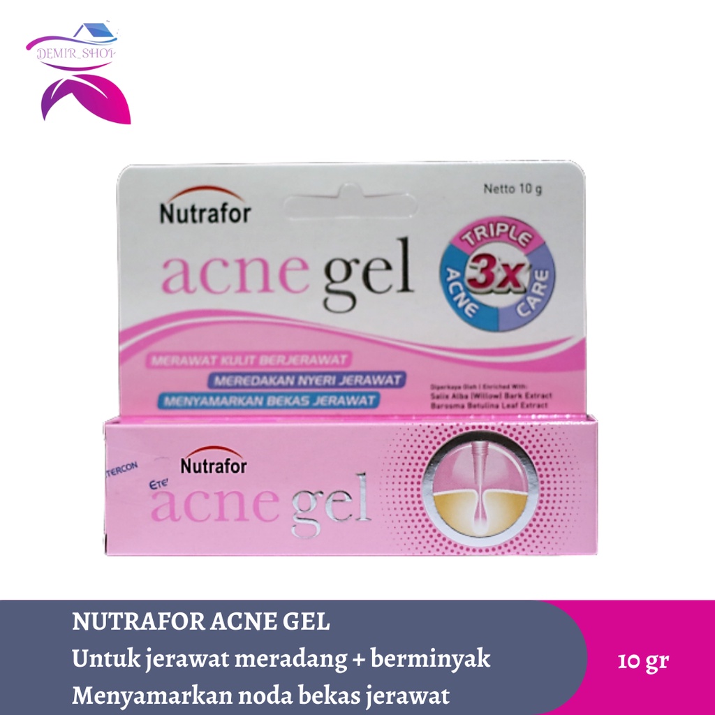 Nutrafor Acne Gel / Gel Jerawat / Hilangkan Jerawat &amp; Menyamarkan Bekas Jerawat