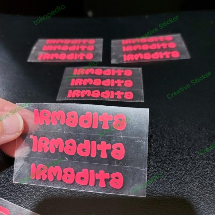 

Label Iron Cutting Sticker Nama, Label Baju Hanya Disetrika -10Hrf 100