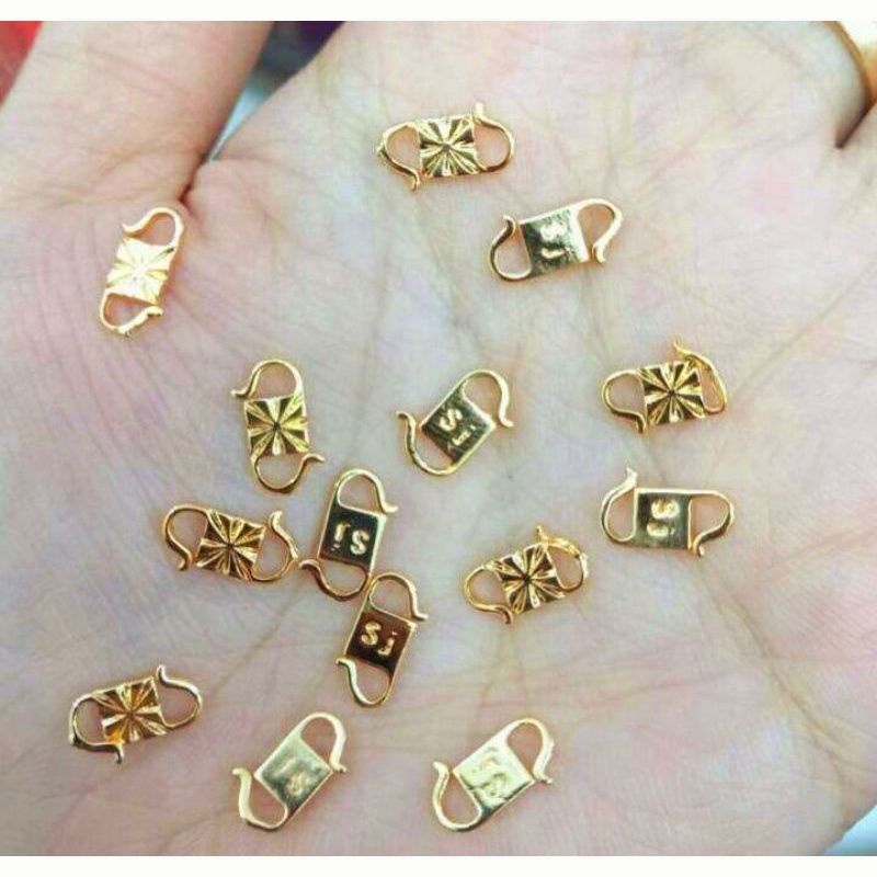 KOKOT PENGAIT S LAPIS EMAS KALUNG DAN GELANG CEWEK COWOK TERBARU MURAH