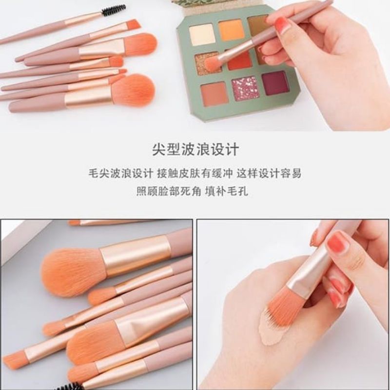 Kuas Makeup Set Brush Makeup Brush Set Kuas Set ZIP Alat Kecantikan Alat Make Up