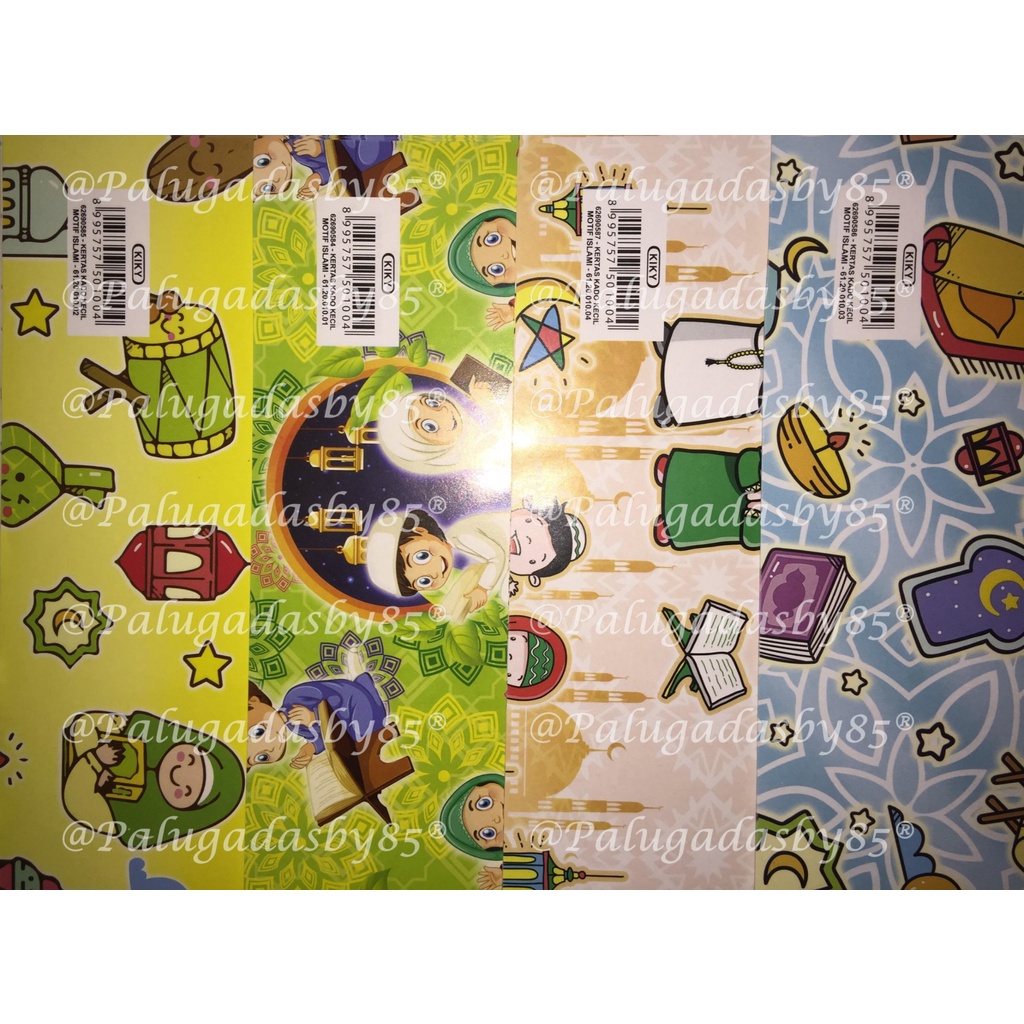 

Kertas Kado KIKY Kecil Motif Muslim (1 Pak Isi 50 Lembar) 48 x 62 Cm