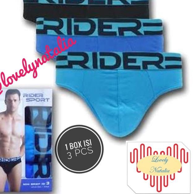 Rider Sport Celana Dalam / CD R762B / 1 box= 3Pcs - M