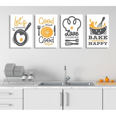 Kamilastorindo Dekorasi Rumah Poster Kayu Hiasan Pajangan Dinding Kitchen UKURAN 20 X 30 CM