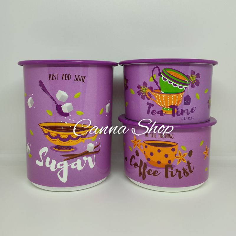 Tea Time Canister Set Tupperware