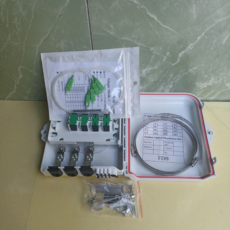 odp 8 core lengkap splitter plc 1-4 sc apc