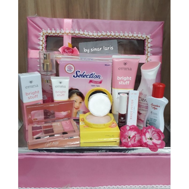 PAKET EMINA/PAKET NIKAH/HANTARAN/SESERAHAN KOSMETIK