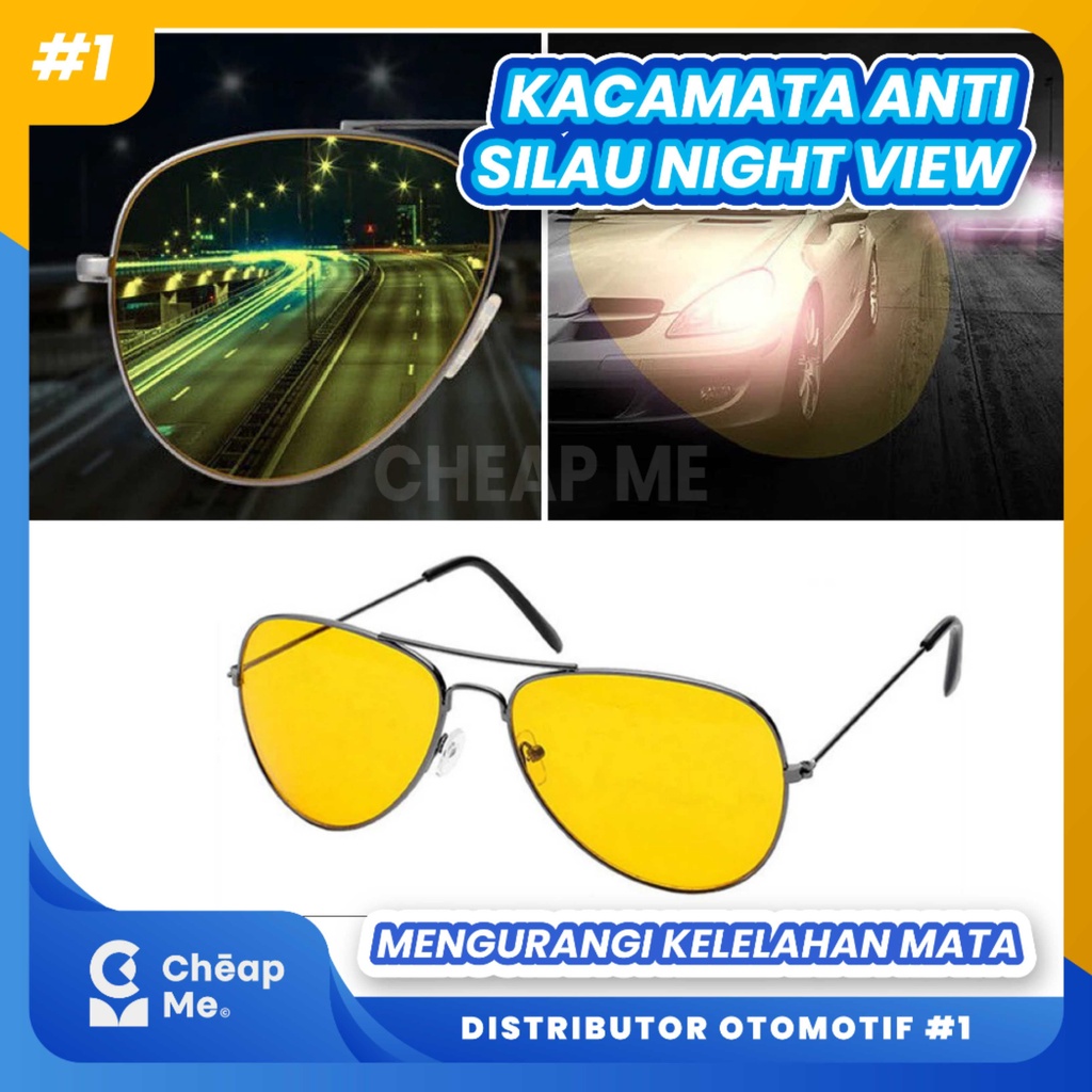NightView Kacamata Anti Silau / Night View Glasses / Kacamata Berkendara Malam / Night Vision