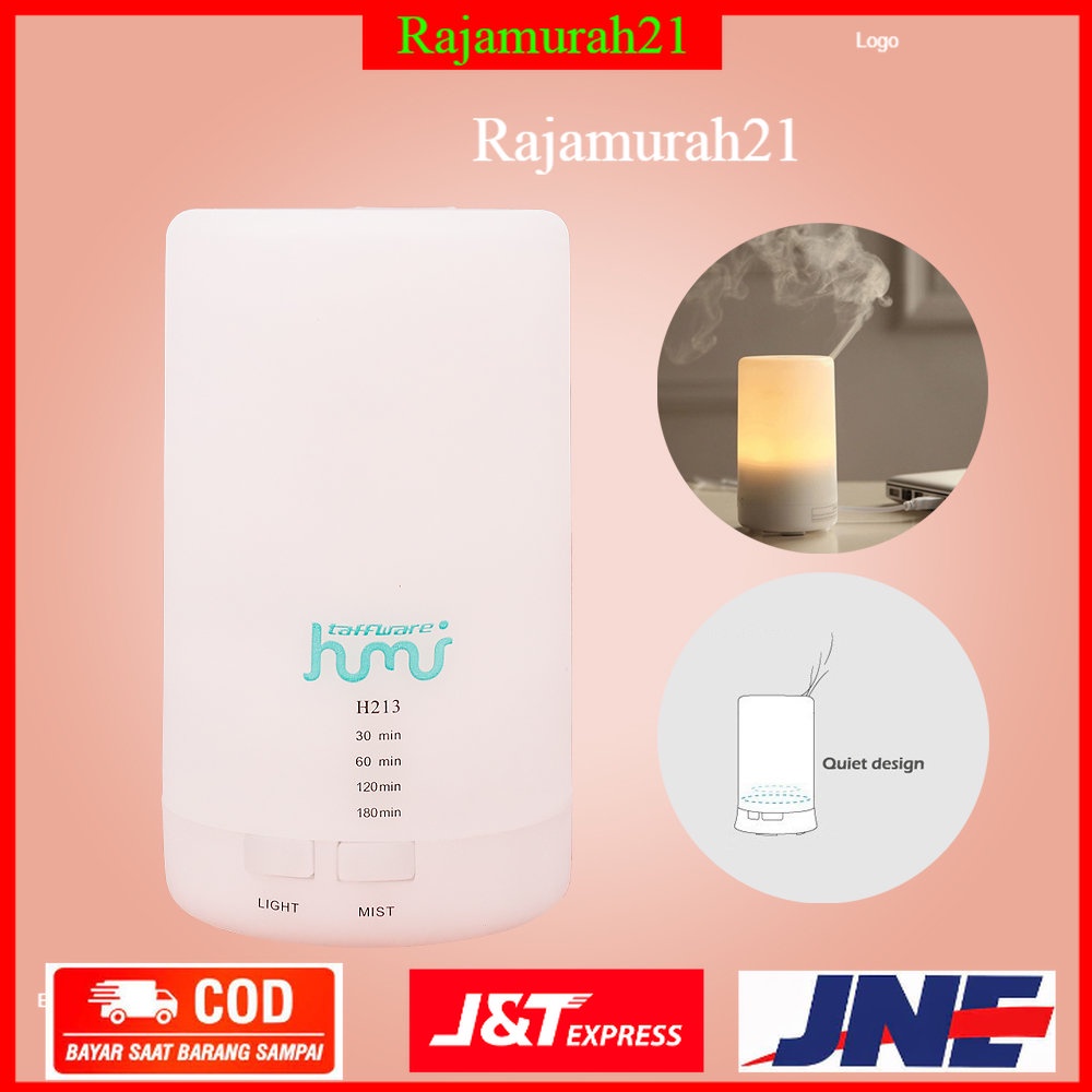 Taffware Air Humidifier Ultrasonic Aromatherapy Oil Diffuser RGB Lamp - OMHAMYWH