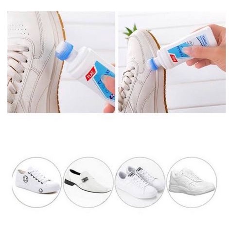 Pembersih / Penghilang Noda Sepatu Putih Sneakers Tanpa Air Cairan Polish Ajaib Ampuh Instan 100ml [MF]