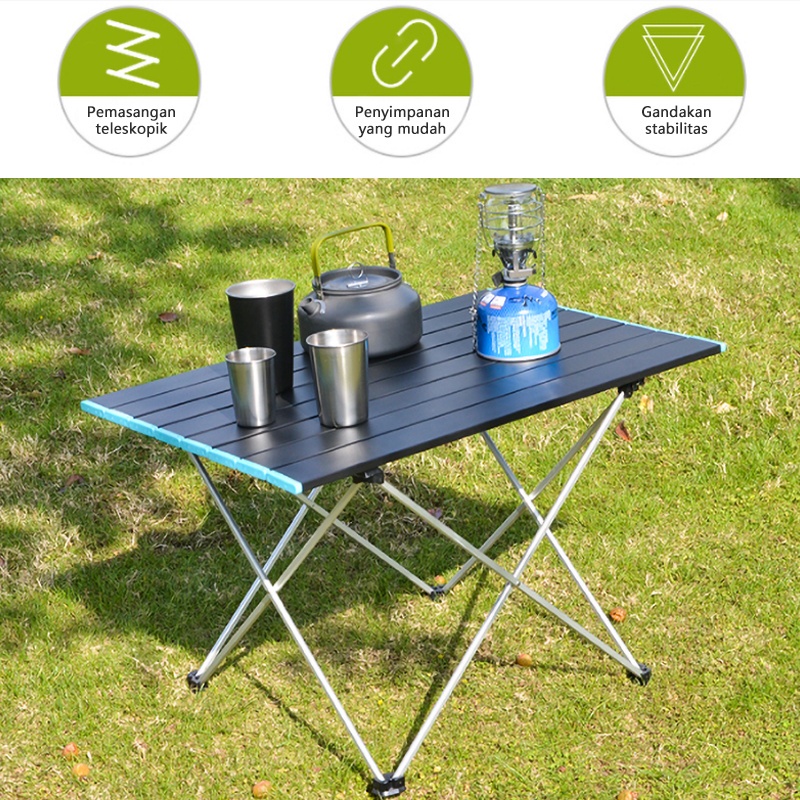 Weyon Sakura Meja lipat/Meja Lipat Outdoor Aluminium/Meja Lipat Camping/Meja Lipat Portable/meja lipat meja laptop(HWZ)