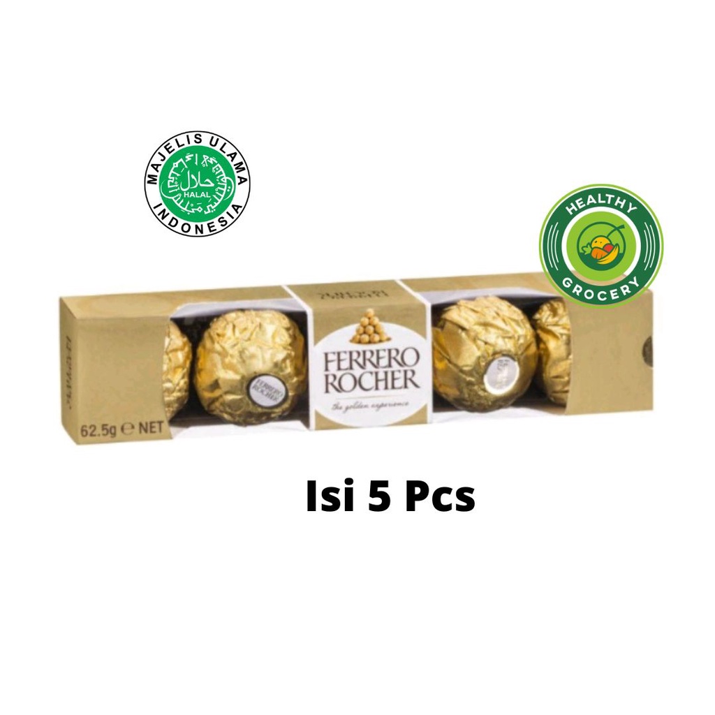 

Ferrero Rocher Isi 5 Pcs Cokelat Dengan Kacang Hazel