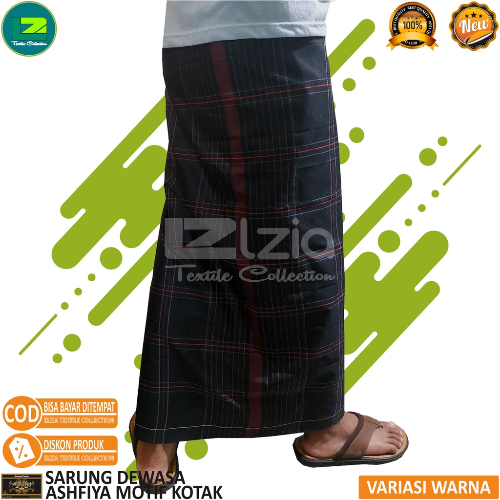 SARUNG DEWASA  MOTIF KOTAK ASHFIYA PREMIUM KOTAK WARNA