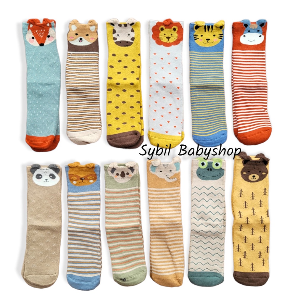 CarterLove Kaos Selutut Motif / Kaos Kaki Anak - Kaos Kaki Korea