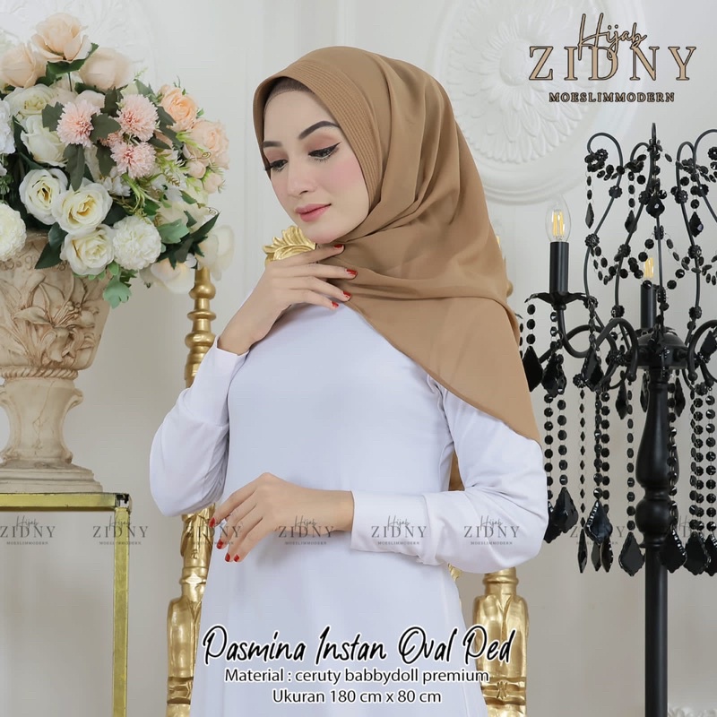 pashmina oval instan pet bahan ceruty babbydoll premium
